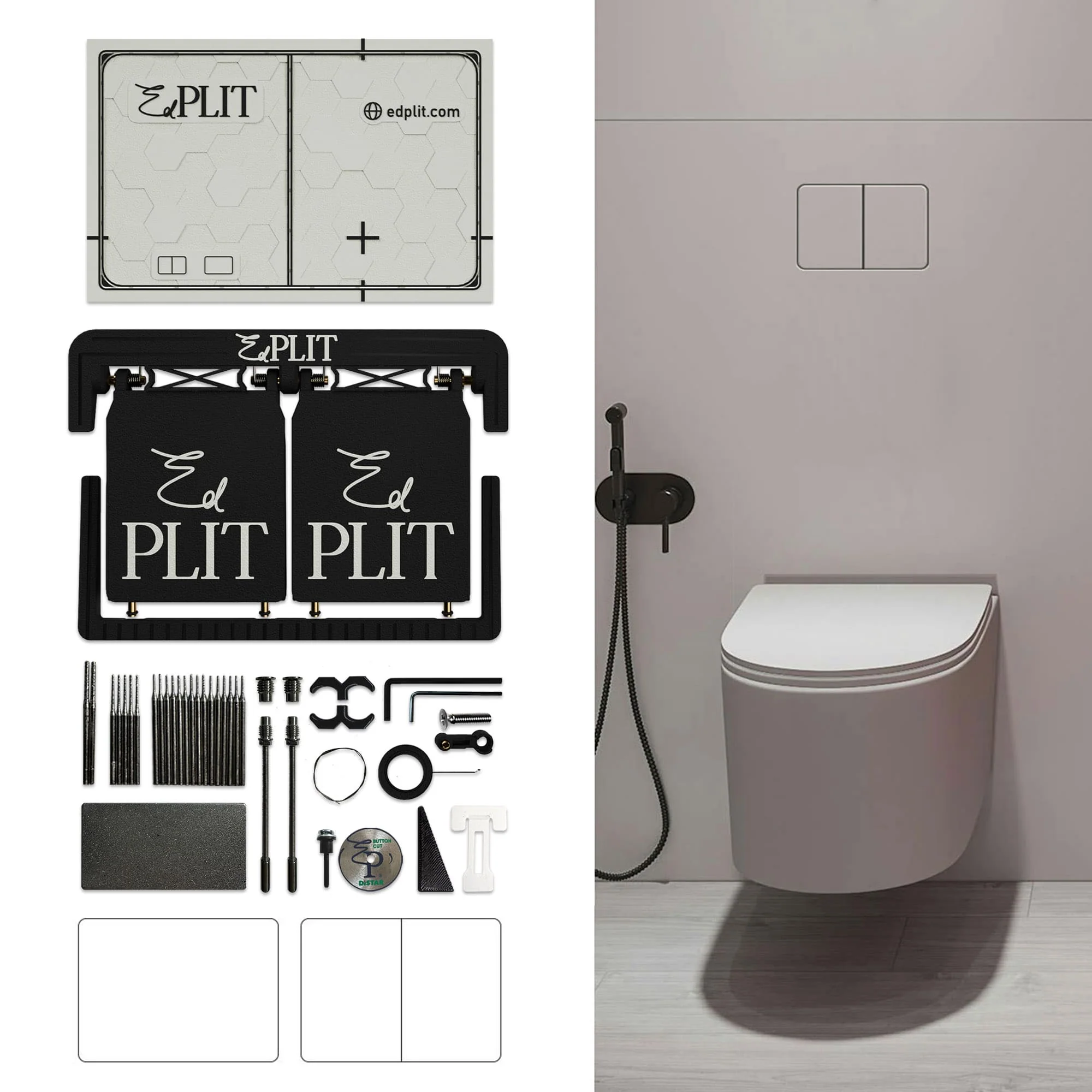 Bouton Poussoir Invisible M4 Edplit
