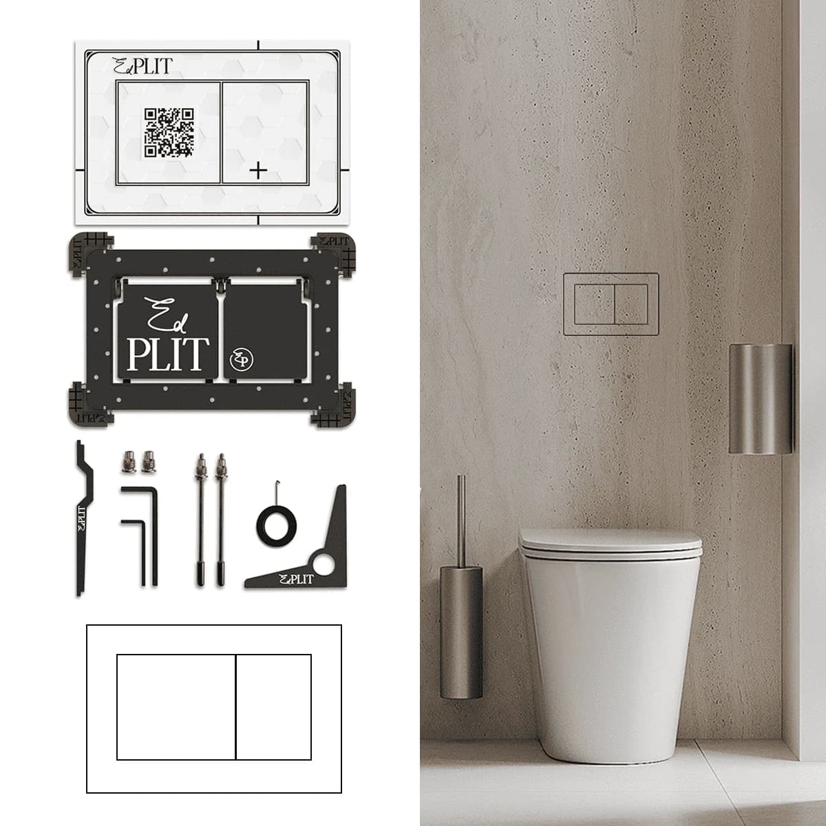 Bouton Poussoir Invisible M5 Edplit
